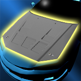 Carbon bonnet (with duct 3)