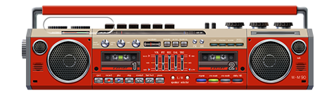 ネームプレート「ラジカセ」