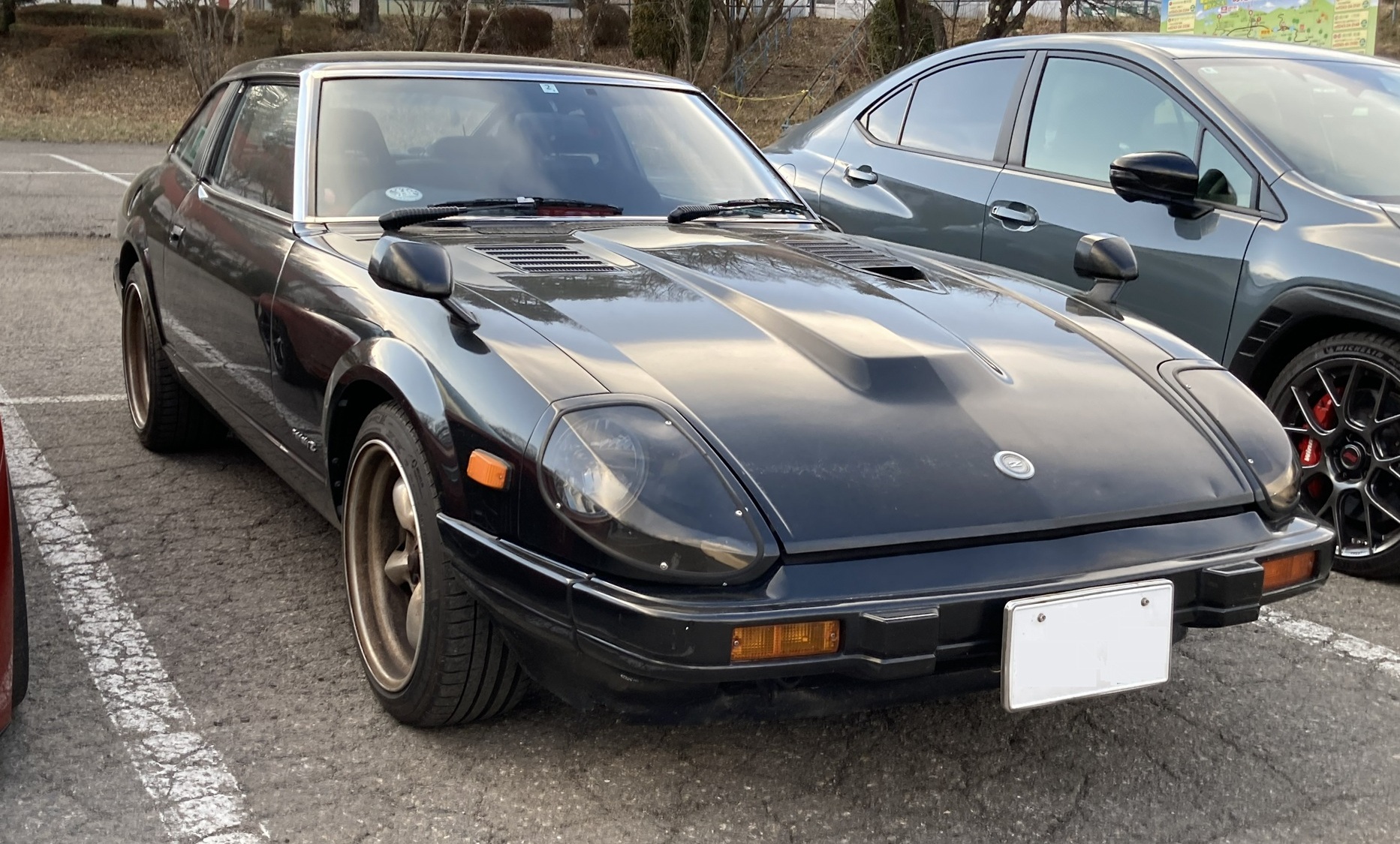 サーキット走行後の愛車